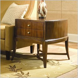 American Drew Bob Mackie Signature Rectangle End Table in Rosewood Finish Best Price