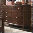 ADD TO YOUR SET: American Drew Tribecca Wood Top Dresser in Root Beer Finish