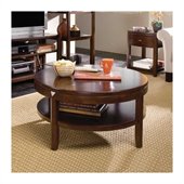 American Drew Tribecca Round Wood Top Cocktail Table