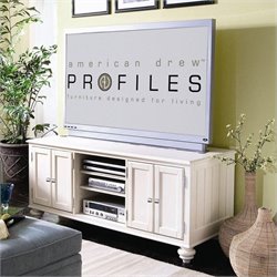 American Drew Camden Antique White 64 Inch TV Stand