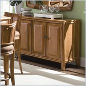 American Drew Antigua Wood Top Server in Toasted Almond Finish