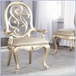ADD TO YOUR SET: American Drew Jessica McClintock Couture Splat Back Arm Chair in Silver Leaf