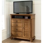 American Drew Grand Isle 4 Drawer Media Chest in Amber Finish