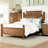 American Drew Grand Isle Island Panel Bed in Amber Finish