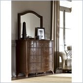 American Drew Cherry Grove Arched Mirror in Mid Tone Brown