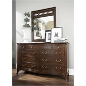 American Drew Cherry Grove Fret Mirror in Mid Tone Brown
