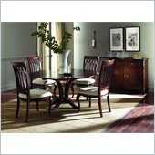American Drew Cherry Grove Square Table in Mid Tone Brown