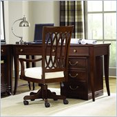 American Drew Cherry Grove Home Office Desk in Mid Tone Brown