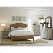 American Drew Ashby Park Banana Leaf Panel Bed 6 Piece Bedroom Set