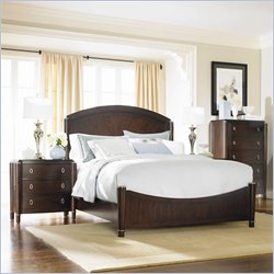 American Drew Echelon Panel Bed 2 Piece Bedroom Set in Ebonized Merlot
