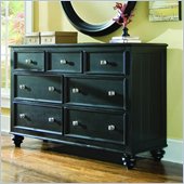 American Drew Camden Landscape Mirror and Dresser Set in Black