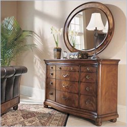 American Drew Bob Mackie Classics Round Mirror and Dresser Set