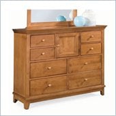 American Drew Sterling Pointe Landscape Mirror and Dresser Set in Maple