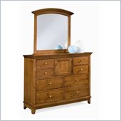 American Drew Sterling Pointe Vertical Mirror and Dresser Set in Cherry
