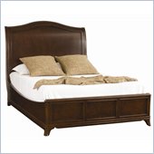 American Drew Cherry Grove Sleigh Bed in Mid Tone Brown