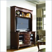 American Drew Cherry Grove Entertainment Console Hutch in Toned Brown