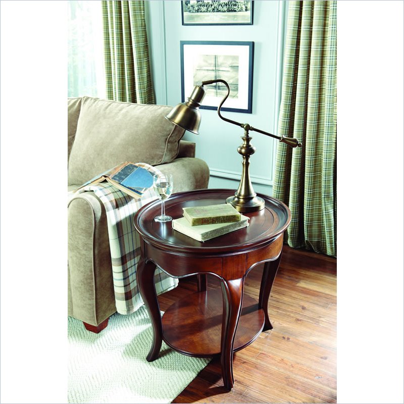 American Drew Cherry Grove Oval End Table - Wood Top