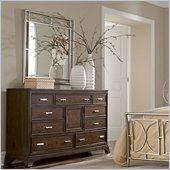 American Drew Essex Metal Accent Mirror in Mink