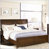 American Drew Essex Low Profile California King Sleigh Bed in Mink