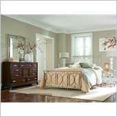 American Drew Essex Metal Bed in Mink