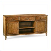 American Drew Americana Home Entertainment Unit in Warm Khaki Oak