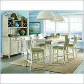 American Drew Americana Home Conversation Table in Weathered White