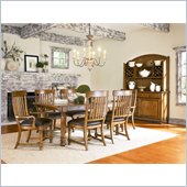 American Drew Americana Home Harvest Table in Warm Khaki Oak