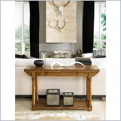 American Drew Americana Home Flip Top Console in Warm Khaki Oak