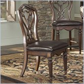 American Drew Barrington House Side Chair in Heirloom Cherry