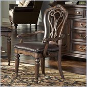 American Drew Barrington House Arm Chair in Heirloom Cherry