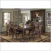 American Drew Barrington House Leg Table in Heirloom Cherry