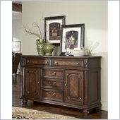 American Drew Barrington House Buffet Base in Heirloom Cherry
