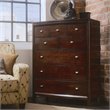 ADD TO YOUR SET: American Drew Tribecca 5 Drawer Chest in Root Beer Finish
