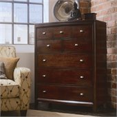 American Drew Tribecca 5 Drawer Chest in Root Beer Finish