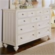 ADD TO YOUR SET: American Drew Camden 9 Drawer Double Dresser in Buttermilk Finish