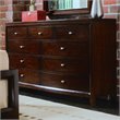 ADD TO YOUR SET: American Drew Tribecca 9 Drawer Double Dresser in Root Beer Finish