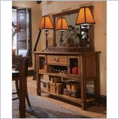 American Drew Beacon Ridge Wine Credenza with Accent Mirror