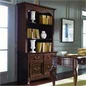 American Drew Cherry Grove Bookcase with Drawers in Mid Tone Brown