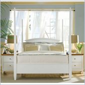 American Drew Sterling Pointe Off-White Poster Bed 3 Piece Bedroon Set