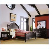 American Drew Camden Black Poster Panel Bed 3 Piece Bedroom Set