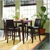 American Drew Tribecca Bar Table 5 Piece Pub Set in Root Beer