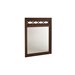 American Drew Cherry Grove Fret Mirror with Supports in Mid Tone Brown
