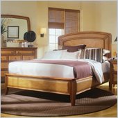 American Drew Antigua Low Profile Panel Bed in Toasted Almond Finish