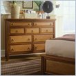 ADD TO YOUR SET: American Drew Antigua 9 Drawer Double Dresser in Toasted Almond
