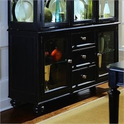 American Drew Camden Black China Buffet Credenza