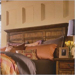 American Drew Beacon Ridge Panel Bed Headboard in Distressed Pecan Finish by American Drew