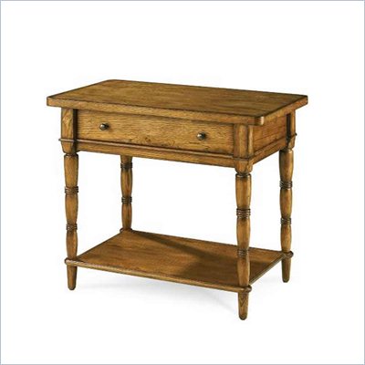 American Drew Americana Home Leg Nightstand in Warm Khaki Oak