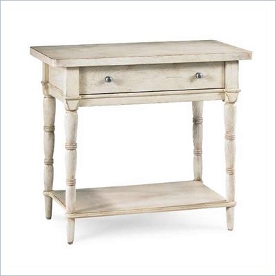 American Drew Americana Home Leg Nightstand in Weathered White