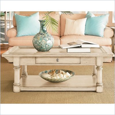 American Drew Americana Home Cocktail Table in Weathered White