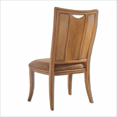 American Drew Antigua Splat Back Casual Side Chair in Toasted Almond Finish